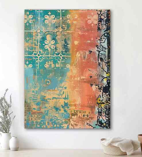 (1Pc) Multicolour Canvas Beautiful Abstract Wall Art