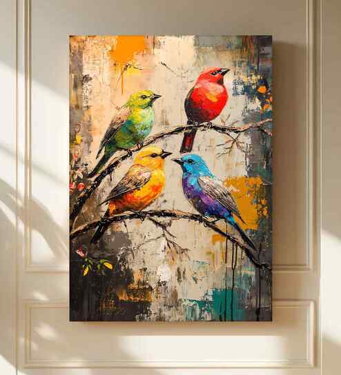 (1Pc) Multicolour Canvas Beautiful Abstract Wall Art