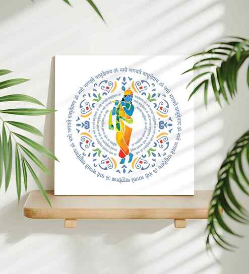 (1Pc) Multicolour Canvas Hindu Religious Wall Art