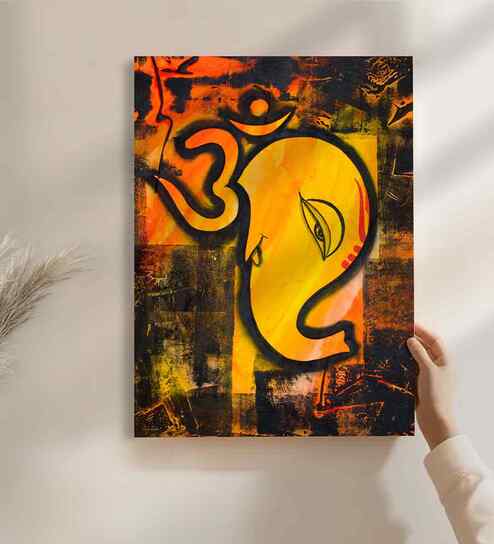 (1Pc) Multicolour Canvas Hindu Spiritual Wall Art