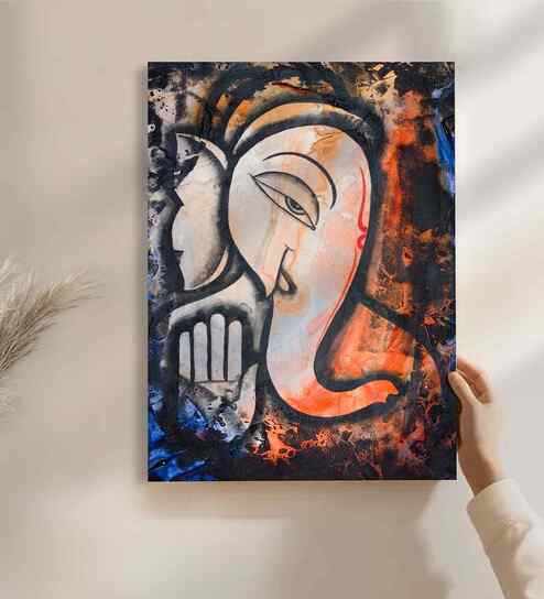 (1Pc) Multicolour Canvas Hindu Spiritual Wall Art