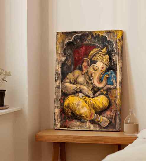 (1Pc) Multicolour Canvas Hindu Spiritual Wall Art