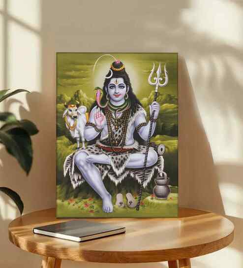 (1Pc) Multicolour Canvas Hindu Spiritual Wall Art