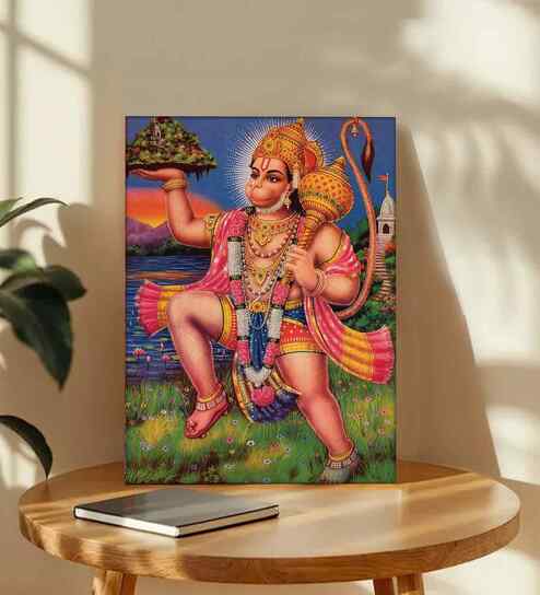 (1Pc) Multicolour Canvas Hindu Spiritual Wall Art
