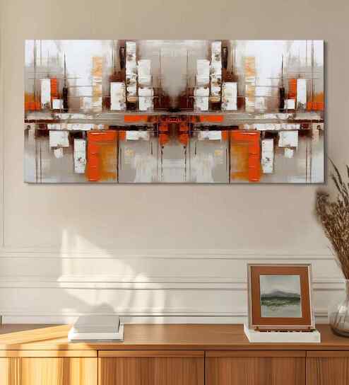 (1Pc) White Canvas Beautiful Abstract Wall Art