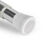 White Adjustable Shower Curtain Tension Rod (125cm To 220cm) No Drill
