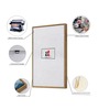 (1Pc) Beige Canvas Framed Buddha Wall Art