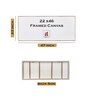 (1Pc) Beige Canvas Framed Buddha Wall Art