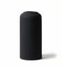 (1Pc) Black Ceramic  Ribbed Design Matt Finished 8 Inch  Table Vase