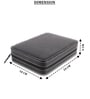 (1Pc) Black Faux Leather Watch Organizer Case for Men Women