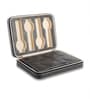 (1Pc) Black Faux Leather Watch Organizer Case for Men Women