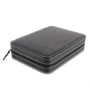 (1Pc) Black Faux Leather Watch Organizer Case for Men Women