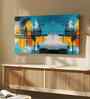 (1Pc) Blue Canvas Beautiful Abstract Wall Art