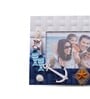 (1Pc) Blue Glass Chequered Photo Frame
