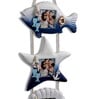 (1Pc) Blue Wooden Sea Breeze Coastal Photo Frame
