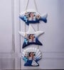 (1Pc) Blue Wooden Sea Breeze Coastal Photo Frame