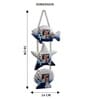 (1Pc) Blue Wooden Sea Breeze Coastal Photo Frame