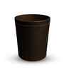 (1Pc) Brown Faux Leather Open Top Office and Home Dustbin