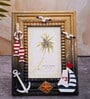(1Pc) Brown Glass Coastal Charm Frame (1Pc) Brown Glass Coastal Charm Frame
