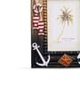 (1Pc) Brown Glass Coastal Charm Frame (1Pc) Brown Glass Coastal Charm Frame