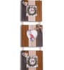 (1Pc) Brown Glass Wooden Wall Hanging Photo Frame