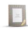 (1Pc) Gold Glass Golden Feather Photo Frame