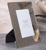(1Pc) Gold Glass Golden Feather Photo Frame