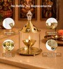 (1Pc) Gold Metal Akhand Jyot Diya