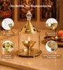 (1Pc) Gold Metal Akhand Jyot Diya (1Pc) Gold Metal Akhand Jyot Diya