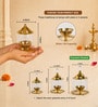 (1Pc) Gold Metal Akhand Jyot Diya (1Pc) Gold Metal Akhand Jyot Diya