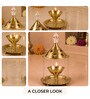 (1Pc) Gold Metal Akhand Jyot Diya (1Pc) Gold Metal Akhand Jyot Diya