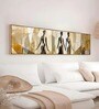(1Pc) Golden Canvas Framed African Wall Art