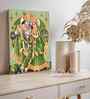 (1Pc) Green Canvas Hindu Spiritual Wall Art