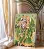 (1Pc) Green Canvas Hindu Spiritual Wall Art