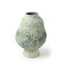 (1Pc) Green Ceramic Decorative Vase For Living Room Decor