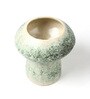 (1Pc) Green Ceramic Vase For Table Decor