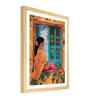 (1Pc) Green Fibre Traditional Women Wall Art