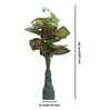 Green 3 Feet Tall Red Caladium Artificial Plant