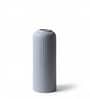 (1Pc) Grey  Ceramic  Ribbed Design Matt Finished 10 Inch  Table Vase