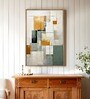 (1Pc) Multicolor Canvas Framed Abstract Wall Art