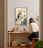 (1Pc) Multicolor Canvas Framed Abstract Wall Art