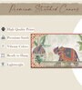 (1Pc) Multicolor Canvas Mughal Elephant Wall Art