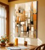 (1Pc) Multicolor Canvas Stretched Abstract  Wall Art