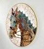 (1Pc) Multicolor Paper Round Horse Wall Art