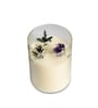 (1Pc) Multicolor Soy Wax Glass Jar Cotton Wick Lavender Bliss