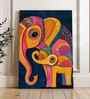 (1Pc) Multicolour Canvas Gond Art Wall Art