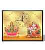 (1Pc) Multicolour Canvas Lakshmi Ganesha Wall Art