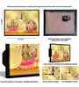 (1Pc) Multicolour Canvas Lakshmi Ganesha Wall Art