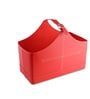 (1Pc) Red Faux Leather Multipurpose Storage & Organizer Basket for Home Office & Gifting