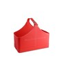 (1Pc) Red Faux Leather Multipurpose Storage & Organizer Basket for Home Office & Gifting